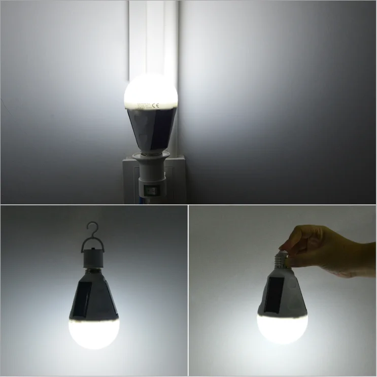 Solar emergency bulb LED outdoor integrated solar bulb night market stalls low carbon lighting charging lamp