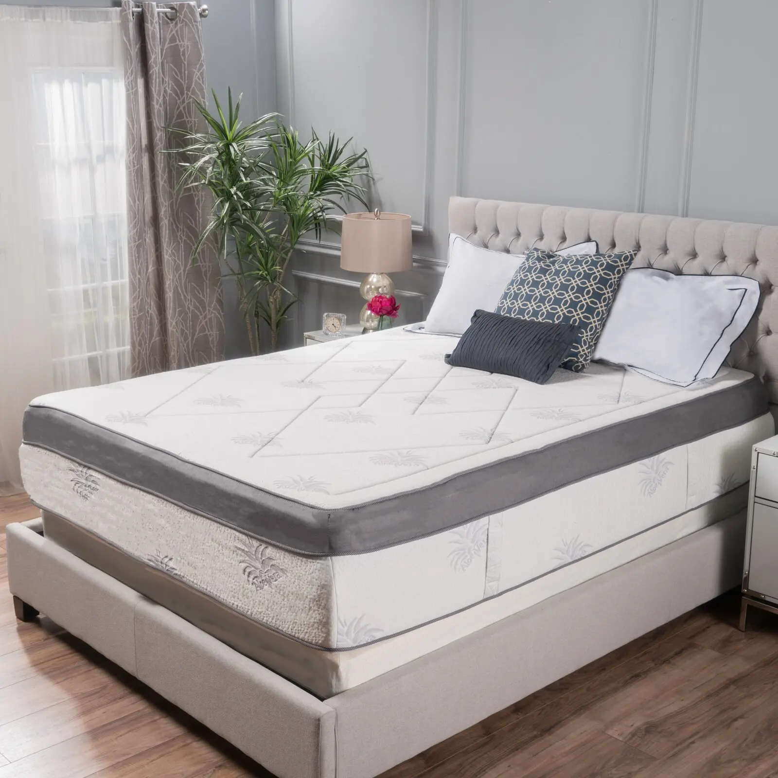 Super comfortable euro top full size pocket spring coils mattress queen king president mattresses