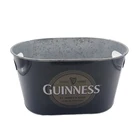 Bucket Metal Guinness 10L Oval Ice Bucket Galvainzed Metal
