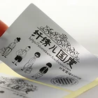 Adhesive Pvc Label Self Adhesive Label Adhesive Printing Color PVC Adhesive Transparent Custom-made Dumb Silver Label