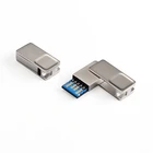 Memory 2021 New OTG Rotating Metal Mini USB Flash Drive 8GB 16GB 32GB USB Flash Memory Stick Customization