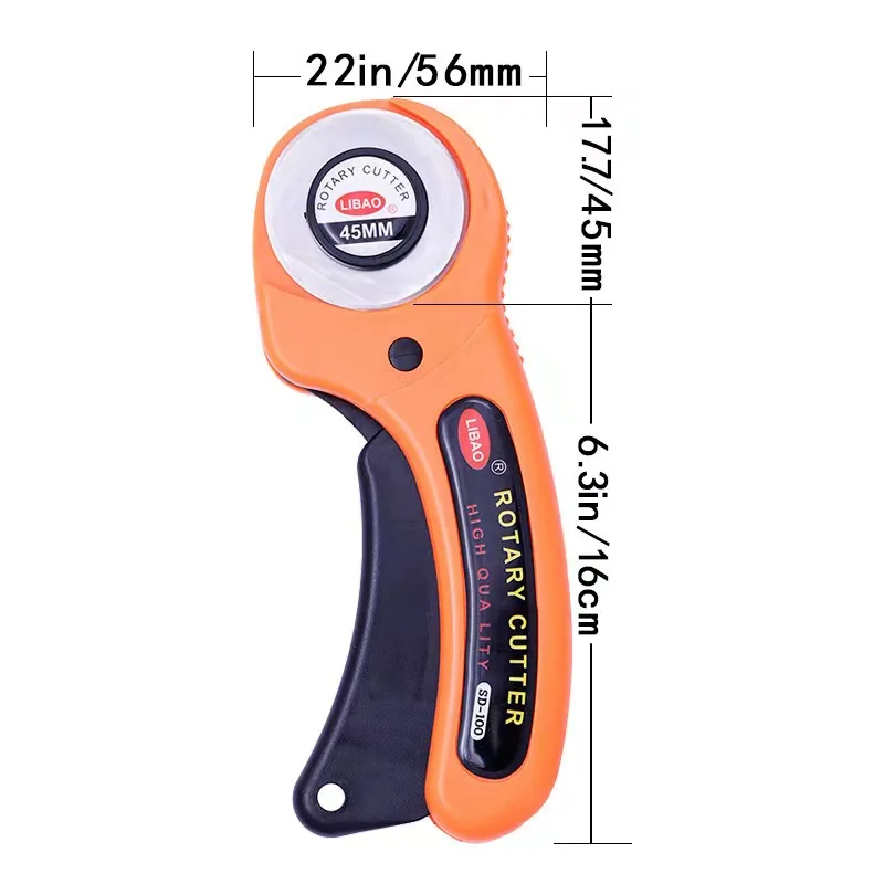 Rotary Cutter, Professional 45mm Rotary Fabric Cutter, Rotary Cutter for Fabric, Card Paper Sewing Quilting Roller Fabric Cuttin