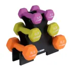 Lbs IN STOCK Dropshipping 9KG Colorful Round Head Neoprene Coated Dumbbells Pounds Lbs With Storage Case