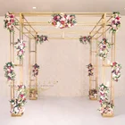 Steel Products Gorgeous Simple Shape Stainless Steel Popular Wedding Stage Decor Products Gazebo