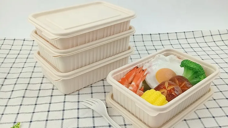 corn starch disposable food containers biodegradable lunch box