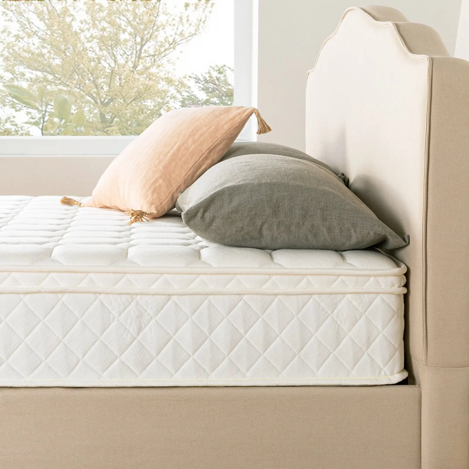 Super comfortable euro top full size pocket spring coils mattress queen king president mattresses
