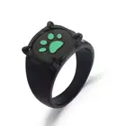 Ring Black Manufacturers Fashion Cat Noir Ring Black Anime Unique Cool Size Ring