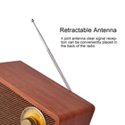Radio Retro Radio Classic Design Portable Vintage Retro Wooden FM Radio