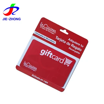 High Quality Custom Printing PVC Plastic Business Prepaid GIFT Card With Holder