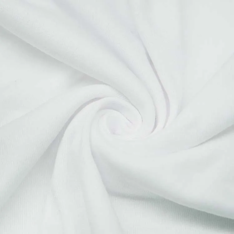 Seamless TOP Tube TShirt Cotton Spandex Free Cut Tubular Knitting Jersey Fabric in Rolling Packing factory