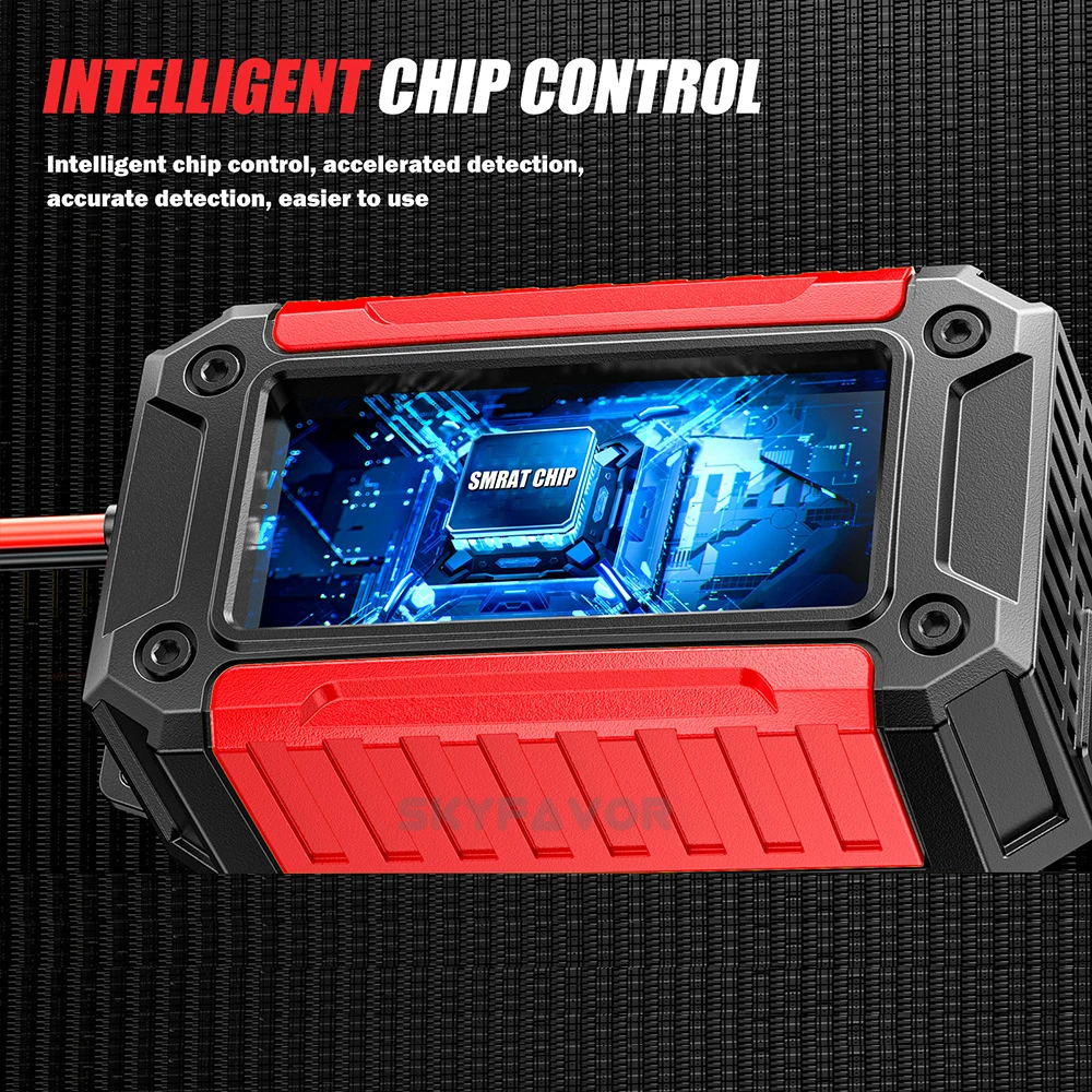 All in one car battery charger 12V 6A automatic gel agm lead acid battery analyzer CCA internal resistance tester & pulse repair