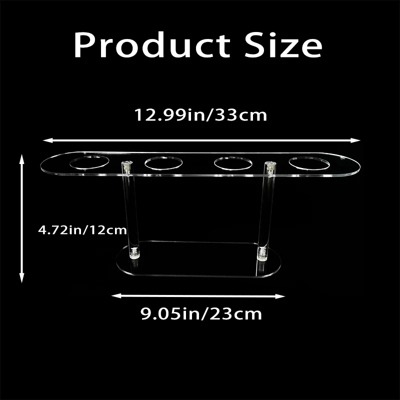 Custom Modern4Hole Transparent Ice Cream Egg Roll Acrylic Display Stand Wedding Birthday Entertainment Supplies Party Stand