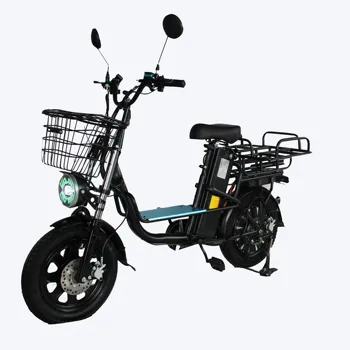 Extra Long Dual Battery 60V500W High-Speed 1500W Motor Cargo Electric Bike Hydraulic Damping Takeaway Delivery Bike