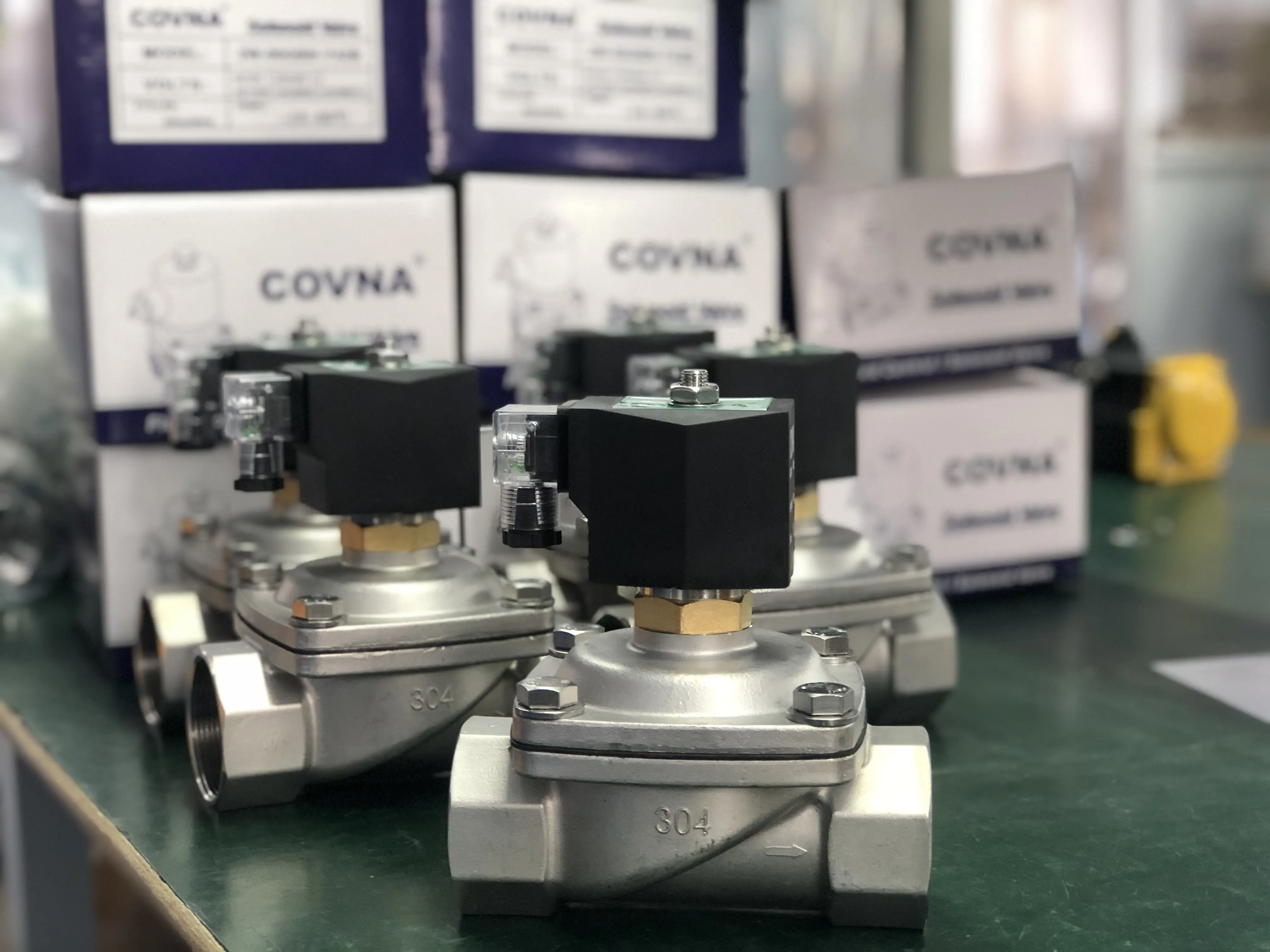 Covna Dn Inch Way V Normally Closed Stainless Steel Low