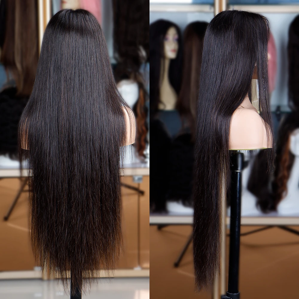 Bone Straight 13*6 Lace Front Wig Vendor Hd Transparent Lace Frontal Closure Wig 13x4 Virgin Human Hair 360 Full Human Hair Wig
