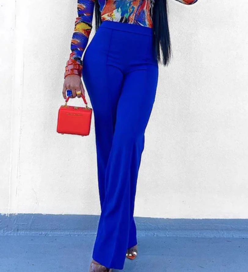 High Waisted Women's Dress Pants for Women Crepe-knit Design With Back Hidden Zipper Women's Pants Trousers Harem Pants Casual factory