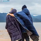 Warm Coat Hoodie Foldable Lightweight Warm Winter Oversize Poncho Coat Small Quilt Outdoor Hoodie Blanket For Camping