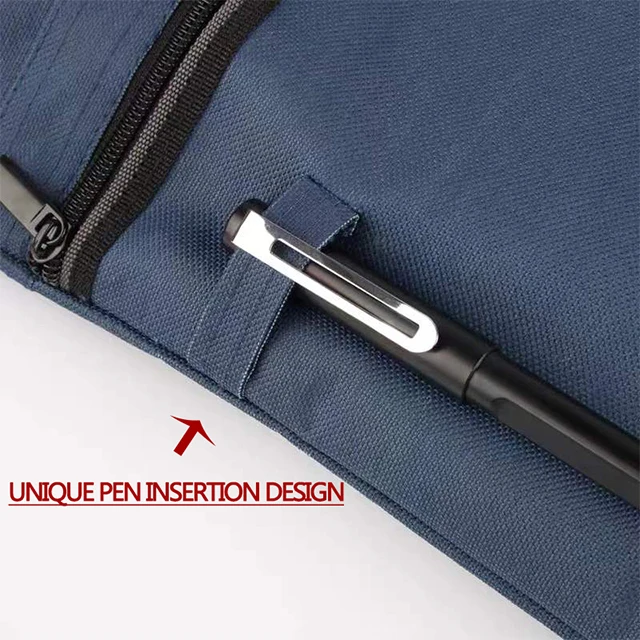 Unique stylus design handbag Customized student office information file storage bag Waterproof business briefcase