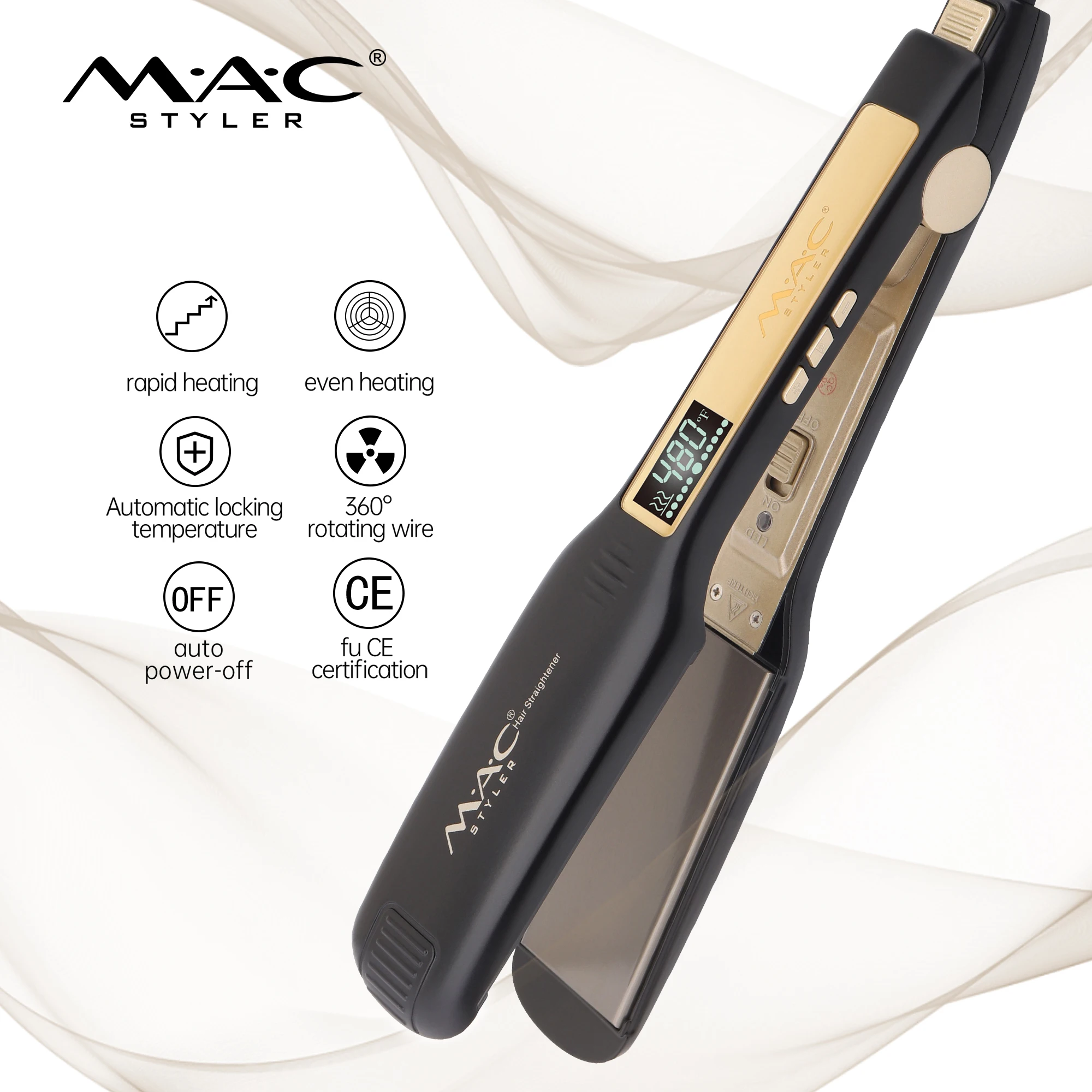 Best Lcd Ionic Titanium Max 480f High Quality Flat Iron Professional  Wholesale Hair Straightener - Buy Best Lcd Ionic Titanium Max 480f High  Quality Flat Iron Professional Wholesale Hair Straightener,Private Label  Flat