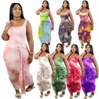 Tie Dye AOMEI Best Seller Bodycon Dress Vest Bandage Maxi Dresses Tie Dye Tank Top Dress Female Clothing