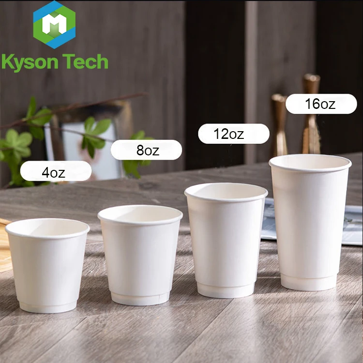 Eco Friendly Disposable 16oz Paper Cups Drink Cups Custom Soda Juice