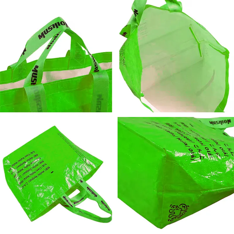 Supermarkets stores tote bag environmentally friendly big capacity reusable pp woven polypropylene shopping bags Supermarkets stores tote bag environmentally friendly big capacity reusable pp woven polypropylene shopping bags
