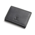 Men Wallet Men Black Slim Leather Male Wallet Business Credit Card Holder