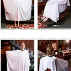 Hair Cape Barber Hair Capes White Custom Polyester Makeup Hair Cut Gown Hairdresser Barber Custom Salon Cape