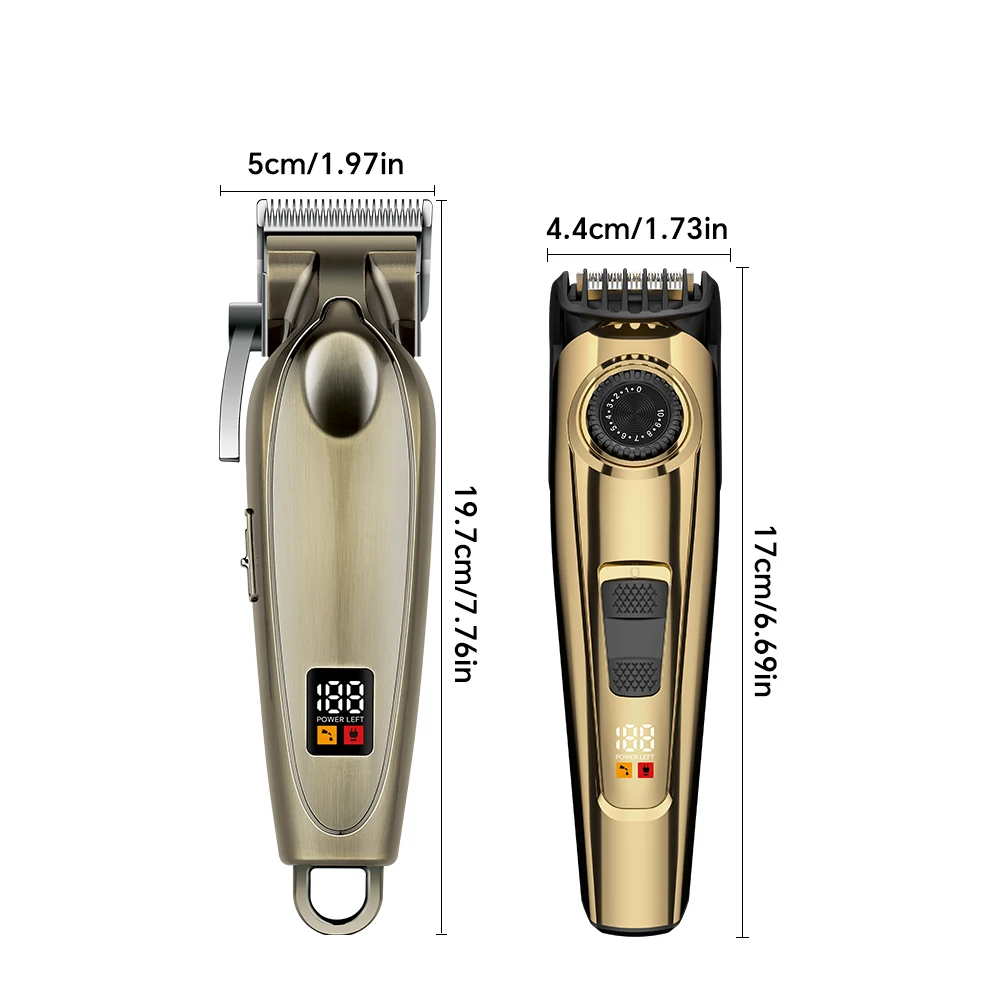Professional USB Hair Cutter Trimmer Set for Humans Stainless Steel Blades for Household Hotel Use English Designed Barber factory