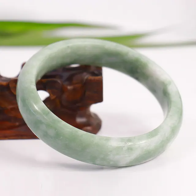 Wholesale Natural gemstone jade bracelet Dark green light green green jasper jade bracelet gift jade bracelet