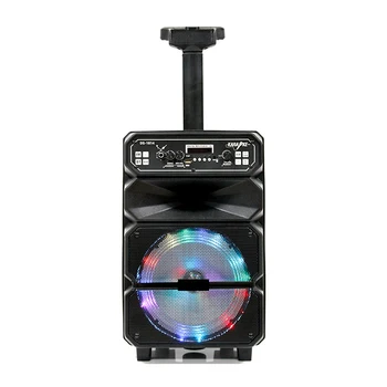 DS-1814 Outdoor Portable Speaker Best Bass Dj Speaker Bluetooth Subwoofer 8 inch Trolley Speakers