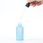 Flat Shoulder Glass 30ml 50ml100ml Essential Oil Dark Blue Dropper Bottle