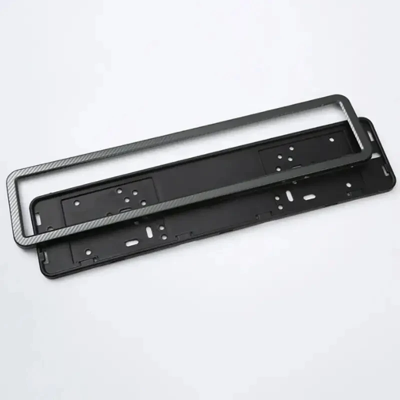 Stainless Steel Border License Number Plate Frame Custom Printing Wholesale Europe Car Plate Cover Holder ABS Plastic details