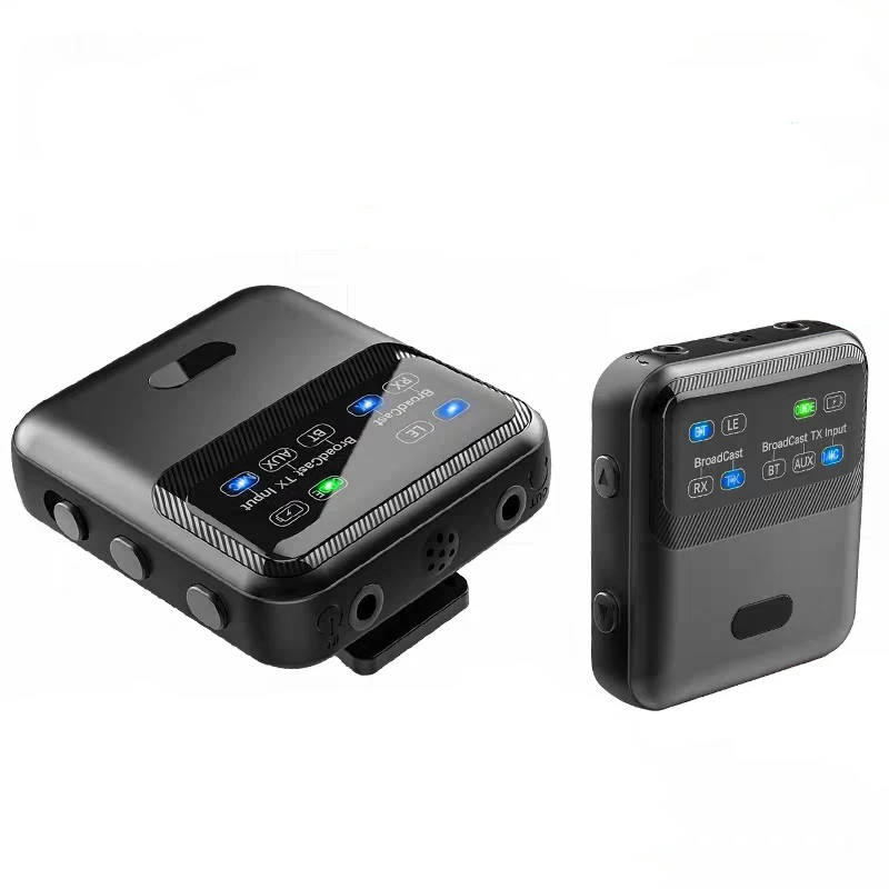 Wireless LE Audio Adapter for Music Streaming Sound System BT Audio Auracast Transmitter Works for Speakers Support 1+N LR20Q