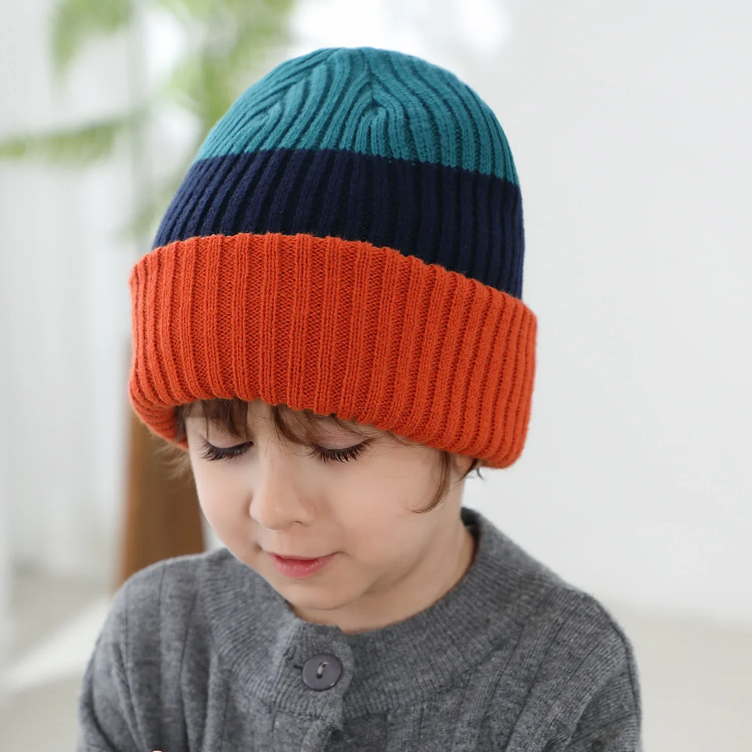 New Fashion Wholesale Kids Beanie Hat Kids Beanie Hat Children Stripe