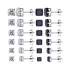 Silver Diamond Earings Earrings High Quality Silver Plated Stainless Steel Jewelry Diamond Stud Hypoallergenic Zirconia Earings