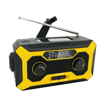 Several Charging Modes Radio FM/AM WB 3 Band Player for Listen to News Portable Flashlight Torch Radio 4000mAh Power Bank