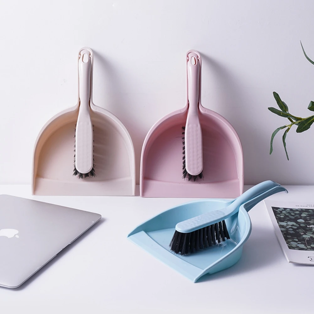 Magic Rubber Broom Dustpan and Brush Set Reusable Desktop Cleaning Tools Mini Cleaning Brush Set