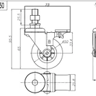 Wheels Thread Attractive Price New Type Small 2 Inch Transparent Caster Wheels Wholesale With Thread Stem