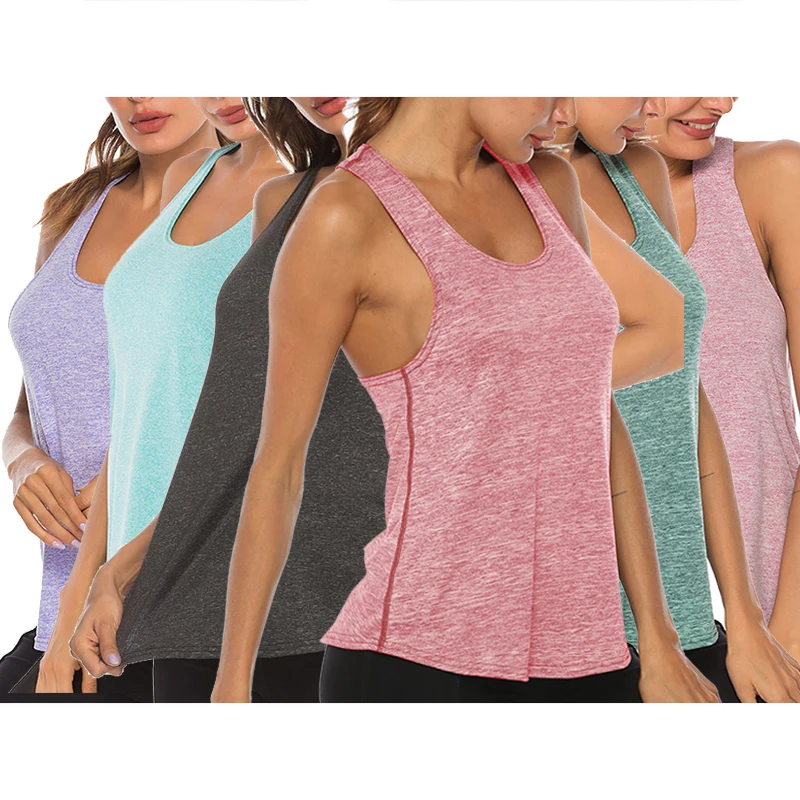 ZKOO Tapa Camiseta Chaleco Deportes para Mujeres del Aptitud De Yoga Que Se Ejecutan 