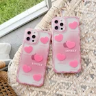 Heart Phone Gradient Love Heart Phone Case For Iphone11 Lens Protection Shockproof Cover Phone Case Love