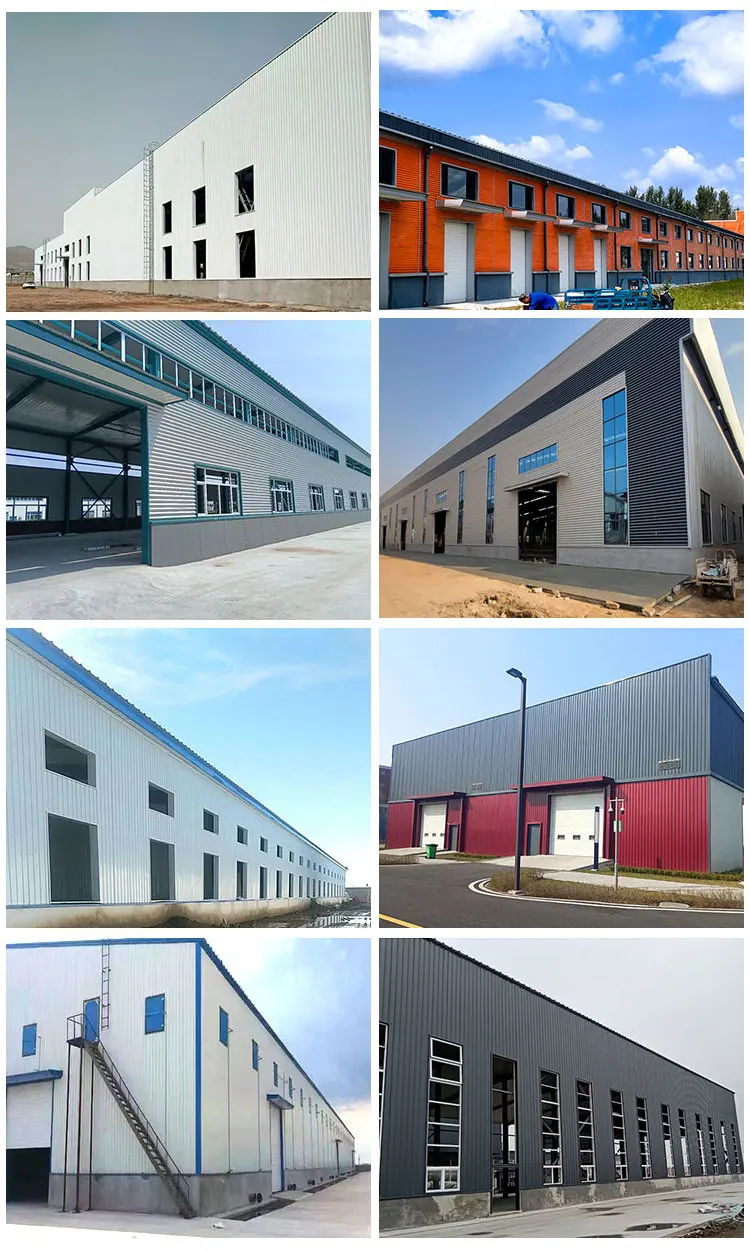product prefabricated steel structure building for warehouse workshop hangar hall custom design industrial shed with metal frame-4