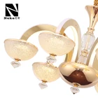 Led Led Led Chandelier Light NEKE Guzhen Cheap Modern Glass Lampshade Chandelier Led Lights For Home
