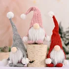 Red Luxury Pink Red Christmas Ornament Faceless Swedish Garden Gnome Tomte