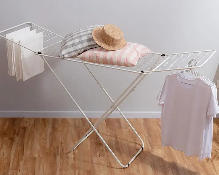 Hot Selling White X-shape Clothes Hanger Clothes Airer Laundry Rack Folding Clothes Drying Rack