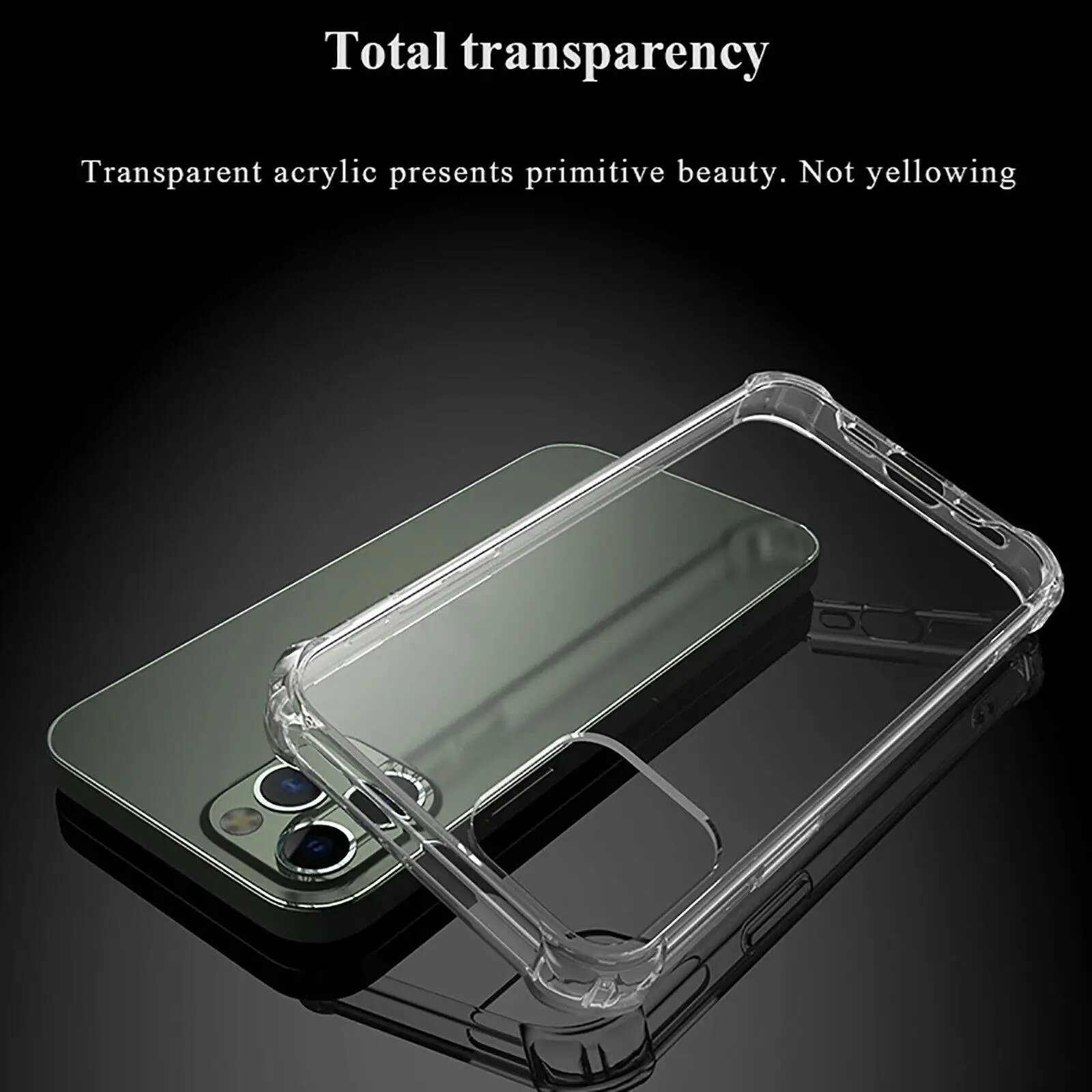 1PC Anti-drop Transparent Shell Phone Case Protective Cover for iPhone12 Series H958b8b5b69b844d99673f612b0875ae68