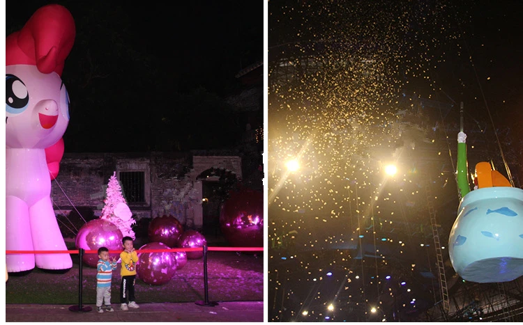 Christmas Stage Snowflake Making Machine Field Remote Control Snow-making Equipment 180 Degree Jet Snow Machine