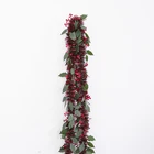 Wholesale Wholesale Tinsel Artificial Christmas Garland With Leaves
