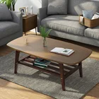 Square Table European Modern Simple Home 4 Feet Square Solid Wooden Side Coffee Table
