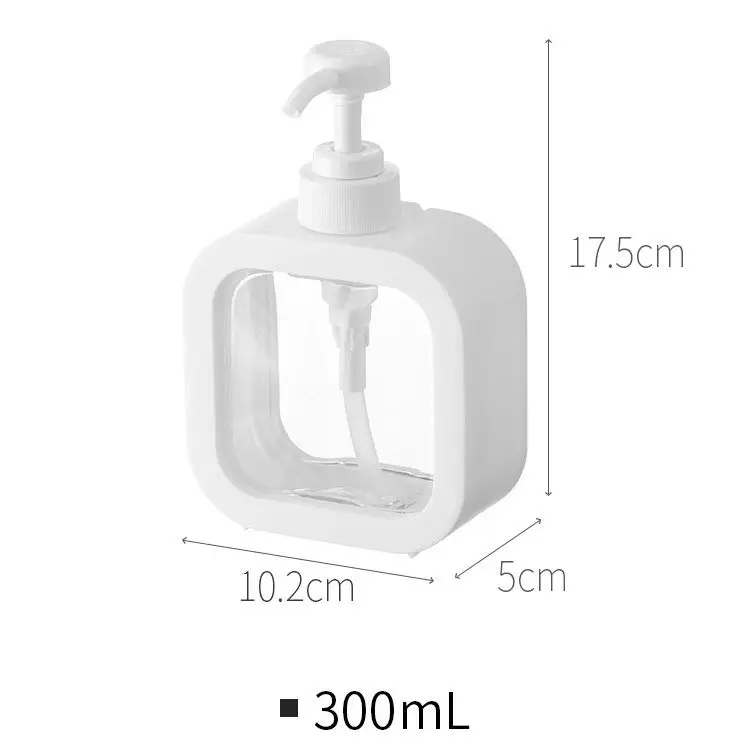 Bathroom Soap Storage Bottle Dispenser Portable Travel Dispenser Bottles Press Type Transparent Shampoo Dispenser